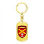 44th Artillery Brigade (Ukraine) - Luxury Dog Tag Keychain