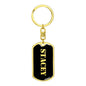 Stacey v3 - Luxury Dog Tag Keychain