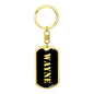Wayne v3 - Luxury Dog Tag Keychain