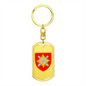 27th Rocket Artillery Brigade (Ukraine) - Luxury Dog Tag Keychain