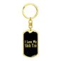 Love My Shih Tzu v2 - Luxury Dog Tag Keychain