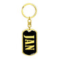Jan v02 - Luxury Dog Tag Keychain