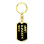 Army Ranger's Mom v2 - Luxury Dog Tag Keychain