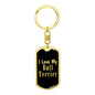 Love My Bull Terrier v2 - Luxury Dog Tag Keychain