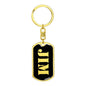 Jim v3 - Luxury Dog Tag Keychain