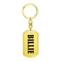 Billie v01 - Luxury Dog Tag Keychain