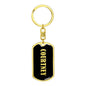 Courtney v02 - Luxury Dog Tag Keychain