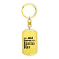 Russian Blue - Luxury Dog Tag Keychain