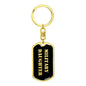 Military Daughter v2 - Luxury Dog Tag Keychain