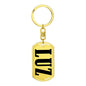 Luz v01 - Luxury Dog Tag Keychain