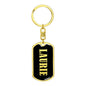 Laurie v02 - Luxury Dog Tag Keychain