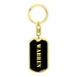 Warren v3 - Luxury Dog Tag Keychain