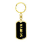 Marion v3 - Luxury Dog Tag Keychain