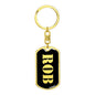 Rob v3 - Luxury Dog Tag Keychain