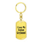 Love My Italian Greyhound - Luxury Dog Tag Keychain