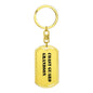 Coast Guard Grandson - Luxury Dog Tag Keychain