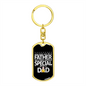 To Be A Dad - Luxury Dog Tag Keychain