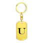 Initial U v1a - Luxury Dog Tag Keychain