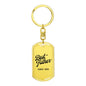 Best Father Since 1965 - Luxury Dog Tag Keychain