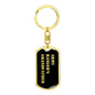 Army Ranger's Grandfather v2 - Luxury Dog Tag Keychain