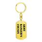 Army Ranger's Cousin - Luxury Dog Tag Keychain