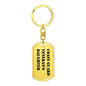 Coast Guard Veteran's Daughter - Luxury Dog Tag Keychain