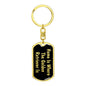Golden Retriever's Home v2 - Luxury Dog Tag Keychain