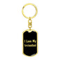 Love My Newfoundland v2 - Luxury Dog Tag Keychain