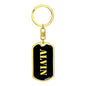 Alvin v3 - Luxury Dog Tag Keychain