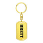 Brett - Luxury Dog Tag Keychain