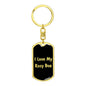 Love My Rosy Boa v2 - Luxury Dog Tag Keychain