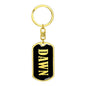 Dawn v02 - Luxury Dog Tag Keychain