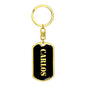 Carlos v3 - Luxury Dog Tag Keychain