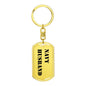 Navy Husband - Luxury Dog Tag Keychain