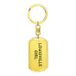 Louisville Girl v4 - Luxury Dog Tag Keychain