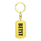 Betsy v01 - Luxury Dog Tag Keychain