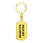 Military Daughter - Luxury Dog Tag Keychain