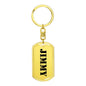 Jimmy - Luxury Dog Tag Keychain