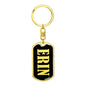 Erin v02 - Luxury Dog Tag Keychain