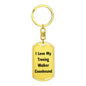 Love My Treeing Walker Coonhound v4 - Luxury Dog Tag Keychain
