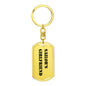 Sailor's Girlfriend - Luxury Dog Tag Keychain