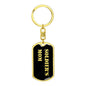 Soldier's Mom v2 - Luxury Dog Tag Keychain