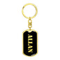 Allan v3 - Luxury Dog Tag Keychain