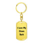 Love My Clown Barb - Luxury Dog Tag Keychain
