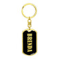 Brenda v02 - Luxury Dog Tag Keychain