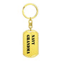 Navy Grandma - Luxury Dog Tag Keychain