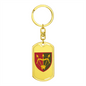 1129th Air Defence Missile Regiment (Ukraine) - Luxury Dog Tag Keychain