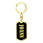 Joann v02 - Luxury Dog Tag Keychain
