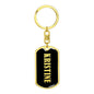 Kristine v02 - Luxury Dog Tag Keychain