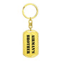 Airman's Brother - Luxury Dog Tag Keychain